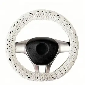 Cs-sf-001 Younger Fay Crochet Steering Wheel Cover Sunflower 14 A
