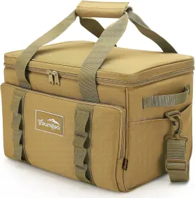 Yg043 Youngoa Cooler Bag 48-can Insulated Leakproof Soft Extra Large-32l Brown