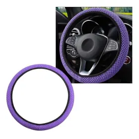 Yourkar-2630es Yourkar Elastic Steering Wheel Cover 15 Inch Comfy Breathable Stretch Purple