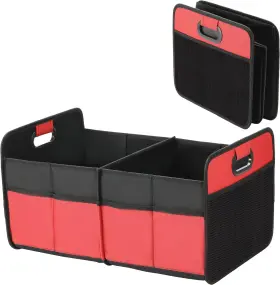 600d Yssoa 705353831560 2 Compartments Car Trunk Organizer Waterproof Oxford Polyester S