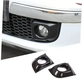 Yw-2348ab Yuechi Fit For Fiat 500 2010-2015 Car Front Bumper Fog Lamp Trim Carbon Fiber Pattern