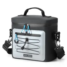 Ib24008bk01sukmjh Yuleee Cooler Bag 7/16/30 Can Soft Sided Small Portable 7 Black