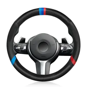 Yu20213001 Yuyooosen Carbon Fiber Steering Wheel Cover Non-slip And Sweat Absorbent 15 Inch