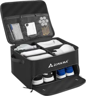 Z Zonama 445008736750 Golf Trunk Organizer 3 Layers Large Space Car Locker With Separate Compa
