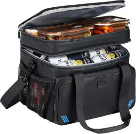 Zm02a01001 Zeemo Soft Cooler Bag Insulated Lunch Box 12/24 Can Ice Chest 24-can