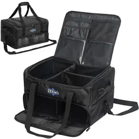 Zm04a01001 Zeemo Golf Trunk Organizer 2 Layer Car Locker With Ventilated Compartment For Pa