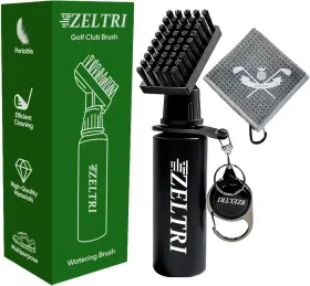 Zle-sh1225 Zeltri Golf Club Brush Cleaner With Retainer Clip And 8.0 X In Towel - Holds 4