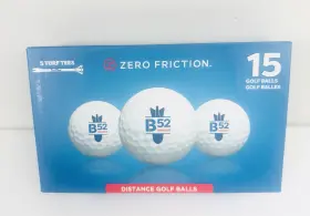 Gb35001 Zero Friction B52 Bomber Zero-friction Distance Golf Balls Box Of Fifteen 5 Turf Tees