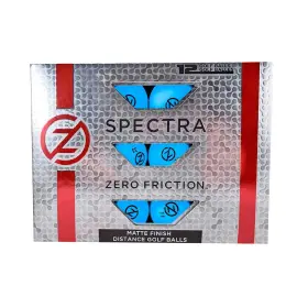 Gb60006 Zero Friction Spectra Golf Balls Blue