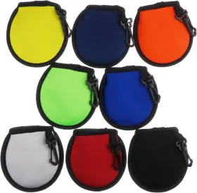 Zezz 711181667509 8/10 Pack Portable Pocket Golf Ball Washer Cleaner Pouch