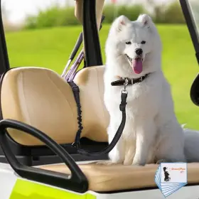 Dsl123 Zhizaiql Doggie Seat Leash For Golf Cart Dog Harness Belt Stop Dogs G