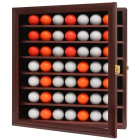 Zmiky 772123829454 49 Golf Ball Display Case Cabinet Wall Rack Gift For