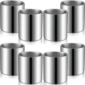 Tv-zopeal-1884121 Zopeal 8 Pieces Stainless Steel Whiskey Glass Bulk 6.8 Oz Insulated... Fast Ship