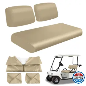 B0dnmm8g65 Zwparts Golf Cart Front Seat Covers Beige Microfiber Leather Club Car Ds 82-00 S
