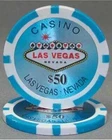 Light Blue $50 Las Vegas Poker Chips - Buy 2, Get 1 Free Mix & Match! New. Price: $22.99.