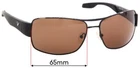 Sfx Replacement Sunglass Lenses Fits Callaway Golf Eyewear C80004 - 65MM Wide New. Price: $36.99.