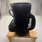 Wilson Golf Bag Den Caddy Black 17" Mini Display Trash Can Ball Club Holder Pre-owned. Price: $59.90.