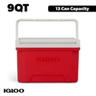 Igloo Small Cooler, 9 Quart Laguna Ice Chest, 13 Can Capacity, Red Color New. Price: $13.67.