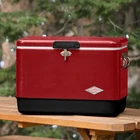 Hot Sale Coleman 54-QUART Steel Belted Cooler Classic Retro Ice Chest New. Price: $124.95.