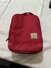 Carhartt Red Insulated Lunch Cooler CB0581 Zip Bag With Carrying Handle New. Price: $19.00.