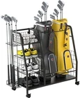 Golf Bag Organizer For Garage - 3 Storage Rack With Lockable Wheels ... New. Price: $110.41.