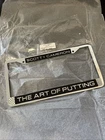 Scotty Cameron Chrome Art Of Putting License Plate Frame - Encinitas Gallery New. Price: $78.00.