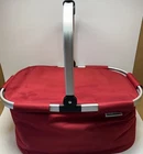 Insulated World Market Tote Picnic Basket Collapsible Cooler Bag Used. Price: $11.24.