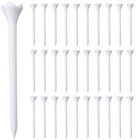 White Plastic Golf Tees, 30 Count, 1/4 Inch, Hampton Distribution New. Price: $12.99.