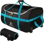 Large Foldable Duffle Bag With Wheels - 85L/120L/140L Travel Size New. Price: $62.99.