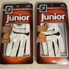 Footjoy Golf Glove Junior Left Small And Medium Stretch Flex New Lot Of 2. Price: $16.99.