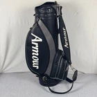Tommy Armour Golf Staff Bag Black Synthetic Leather 6-WAY Cart With Rain Hood Pre-owned. Price: $60.00.