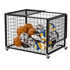 Sports Ball Storage Cart Double Lid Lockable Wheels LQK-888 BLACK-A1 Rczscbk New. Price: $179.99.
