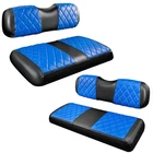 Golf Cart Seat Covers 4PCS Diamond Blue Black Ezgo Txt WGN10017-FR-BBU 1994-2013 New. Price: $179.99.