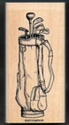 Golf Bag Clubs Irons Putter Course Outdoor Sport Stampin' Up! Woods Rubber Used. Price: $8.99.