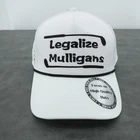 Legalize Mulligans Rope Hat Cap Mens White Clatnew Perforated Polyester Golf. Price: $24.99.
