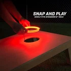 Gosports Set Of 2 Cornhole Light-up Led Ring Kit For Bean Bag Toss Boards Red New. Price: $24.99.