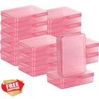 Dcocdeely 16PCS Pink Plastic Crayon Box Mini Storage Container Lid 4.5X3.4" New. Price: $28.99.