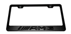 3D Amg Mercedes Benz Emblem Stainless Steel Black License Plate Frame W/ Caps New. Price: $17.95.