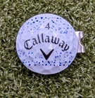 Callaway Supersoft Golf Ball Marker With Magnetic Hat Clip Splatter Chrome Tour New. Price: $15.95.
