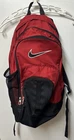 Nike Mesh Backpack Black Red Sports Training School Bag Swoosh Multi Zip Pockets Pre-owned. Price: $29.99.