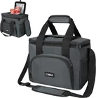 Insulated Soft Cooler Bag, Collapsible Lunch For Work & Travel, Gray New. Price: $29.97.