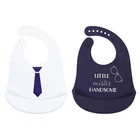 Hudson Baby Infant Boy Silicone Bibs 2PK, Little Mister Handsome, Size New. Price: $15.99.