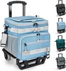 Collapsible 48-CAN Leak-proof Insulated Rolling Cooler With All-terrain Cart, Up New. Price: $79.99.