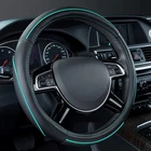 Car Pass Colour Piping Leather Universal Steering Wheel Cover, Black And Mint New. Price: $26.30.