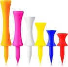 Finger Ten Plastic Golf Castle Tees Step Down Unbreakable Mixed Or Same Height V New. Price: $14.29.