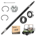 10L0L Golf Cart Rear Axle Shaft With Bearing Seal Kit Passenger Side Silver New. Price: $125.81.