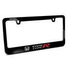 Honda Civic Type-r In Color Black Metal License Plate Frame New. Price: $40.99.