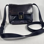 Cole Haan Mini Leather Purple Snake Print Turnlock Crossbody Bag W/ Adj. Strap Pre-owned. Price: $19.99.
