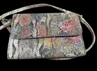 Hobo Multicolor Floral Snake Print Crossbody Bag W/ Adj Strap White Pre-owned. Price: $32.24.