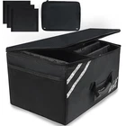 Wolt Car Trunk Organizer With Lid, Collapsible Multi Compartment Large, Black New. Price: $42.92.